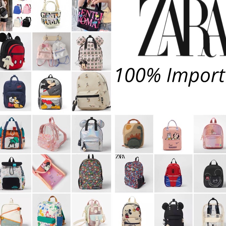 Murah Terupdate  Tas Zara Fashion Import Anak Perempuan Laki Laki 1836