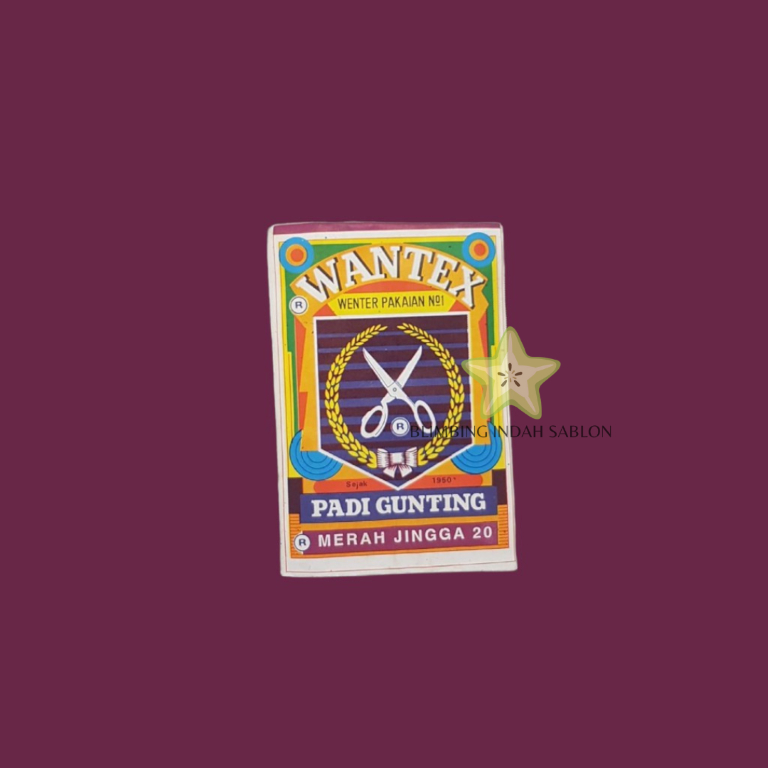 Wantex Merah Jingga BLIMBING INDAH SABLON MALANG Best Quality Wenter Padi Gunting Pewarna Textil Tie