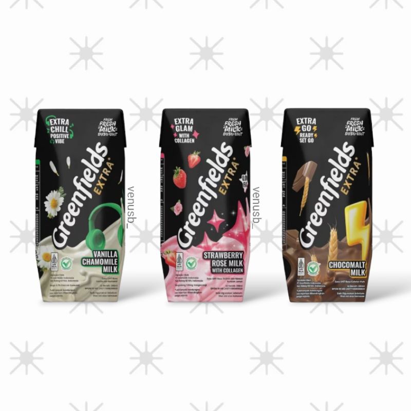 

SUSU GREENFIELDS EXTRA VANILLA CHAMOMILE, STRAWBERRY ROSE WITH COLLAGEN, CHOCOMALT