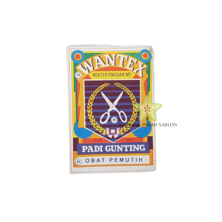 Wantex Obat Pemutih BLIMBING INDAH SABLON MALANG Best Quality Wenter Padi Gunting Pewarna Textil Tie