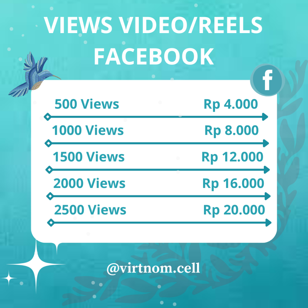 Views Video Facebook / Reels Facebook Murah Bergaransi