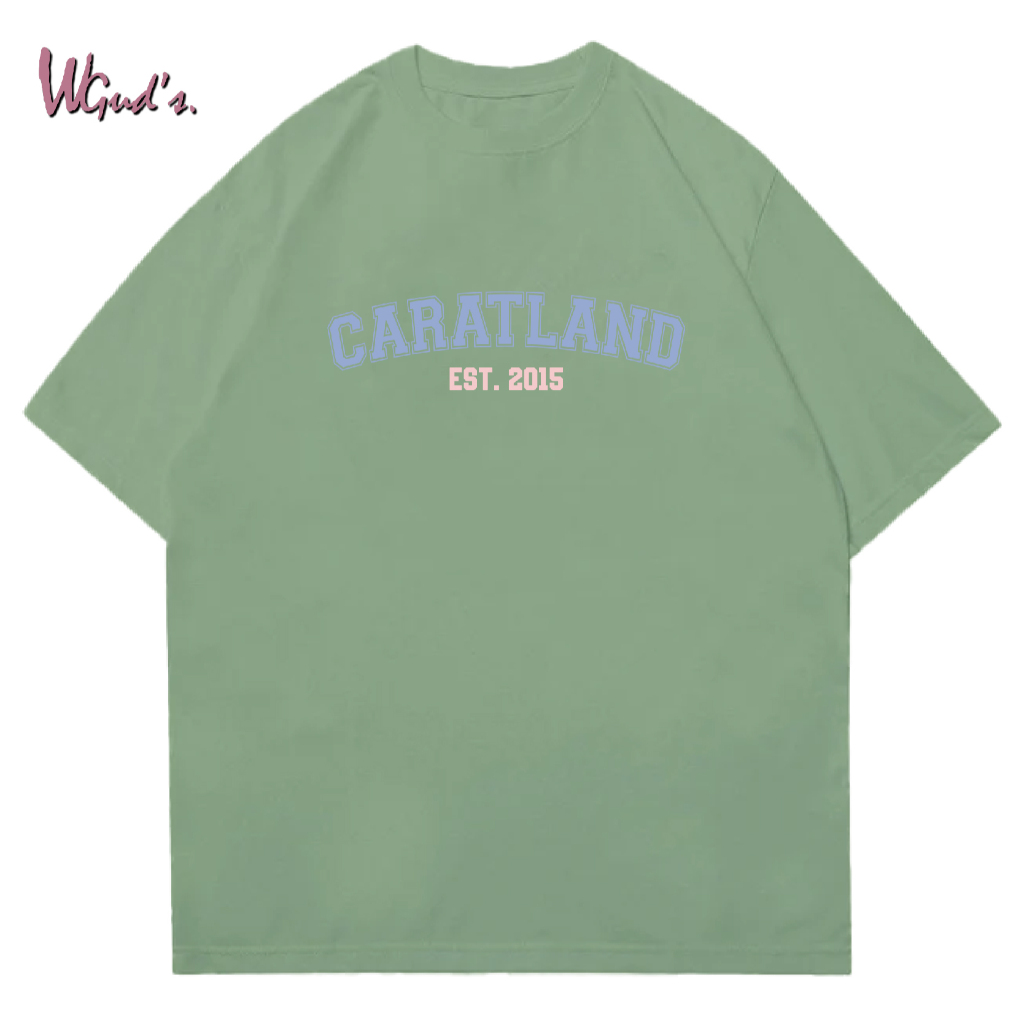 WGUD'S Cotton Combed 30S T-shirt CARAT LAND [sablon DTF] Unisex Pria & Wanita *PREMIUM QUALITY*-OLIVE