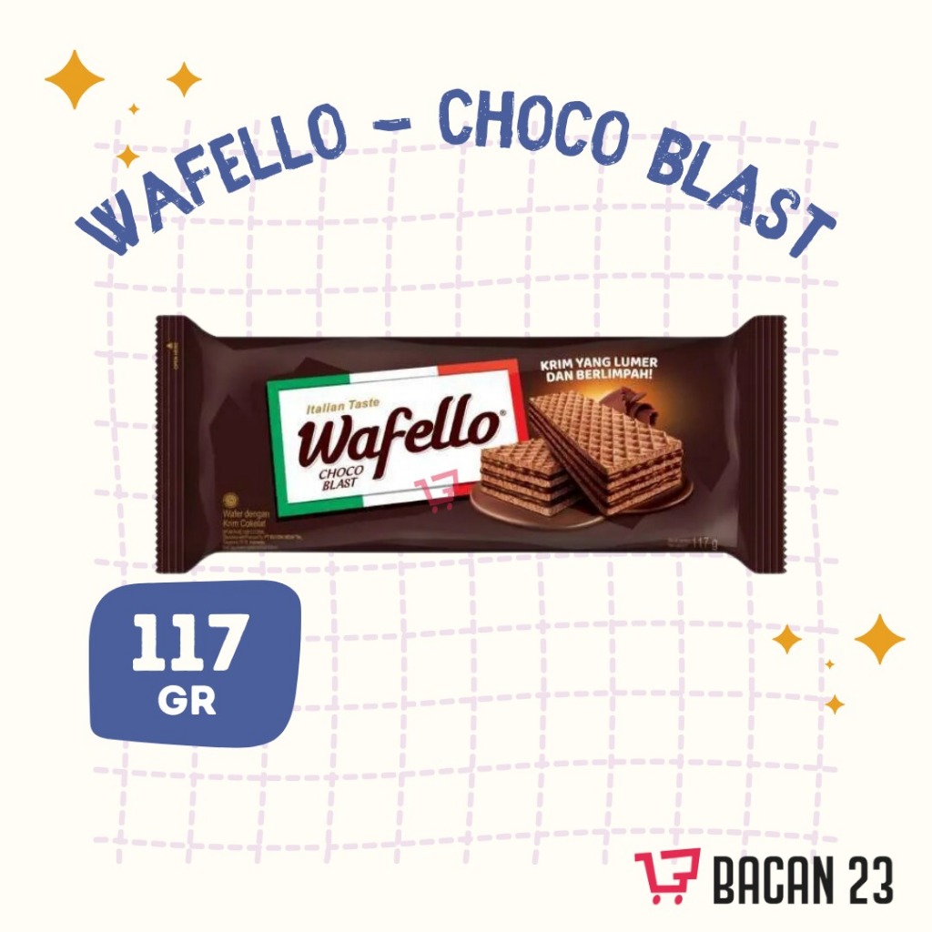 

Wafer Wafello Choco Blast (117 gr) Wafer Cokelat