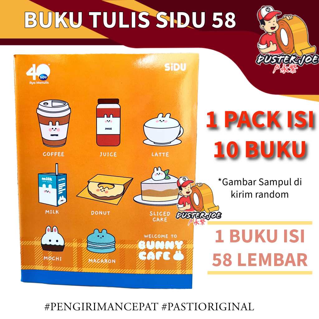 

[PER 1 PACK] SiDU Buku Tulis 58 Lembar ( ISI 10 BUKU)