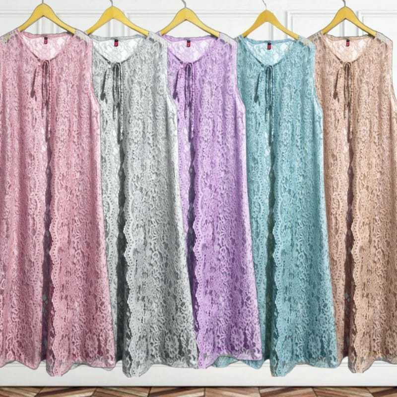 Brokat kondangan Outer brokat Cardigan brokat Outer kondangan long vest Outer jumbo luaran gamis mus