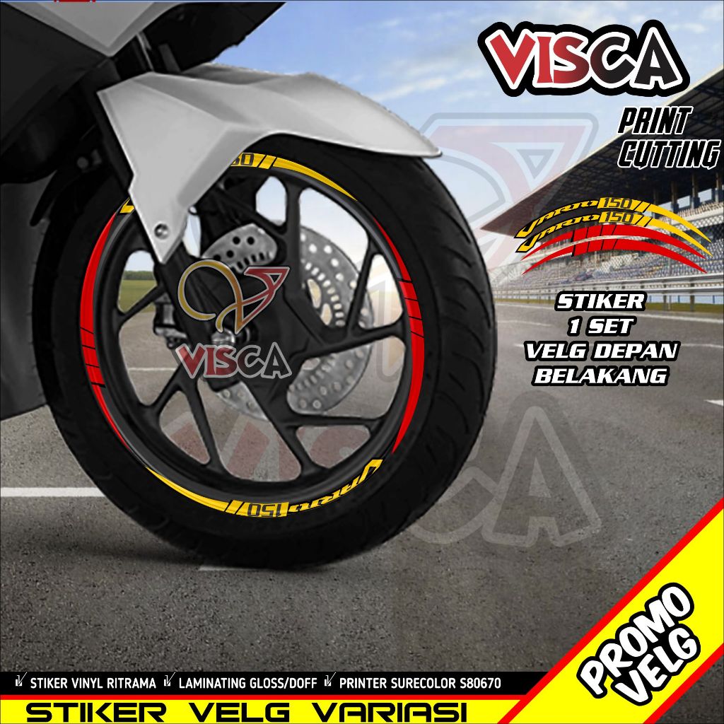 Stiker Velg List Velg Motor Stiker Velg Vario 150 Motif 001