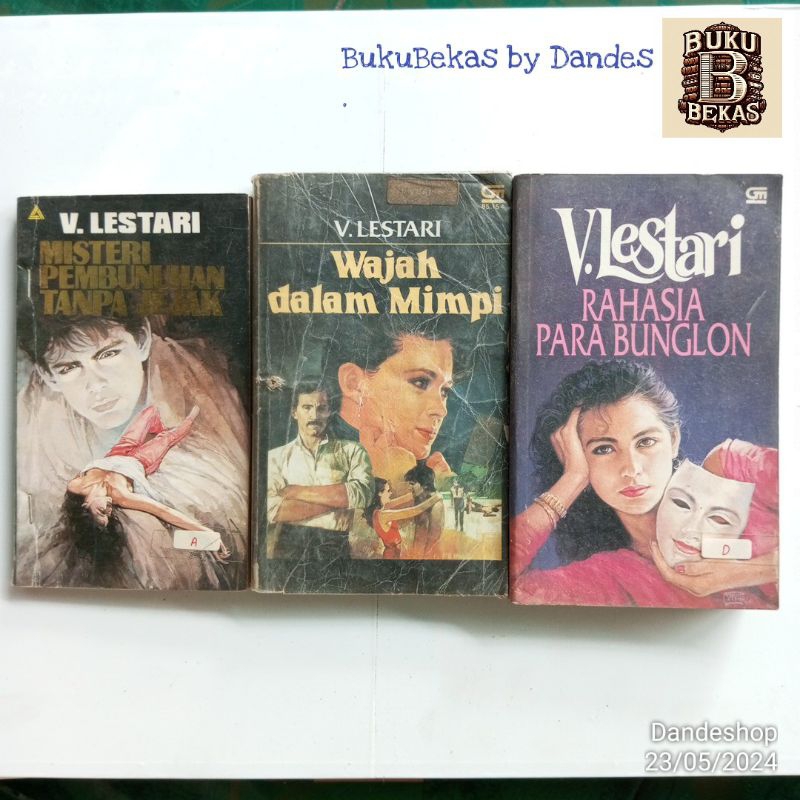 Novel karya V Lestari - Novel Bekas Preloved GRAMEDIA klasik jadul