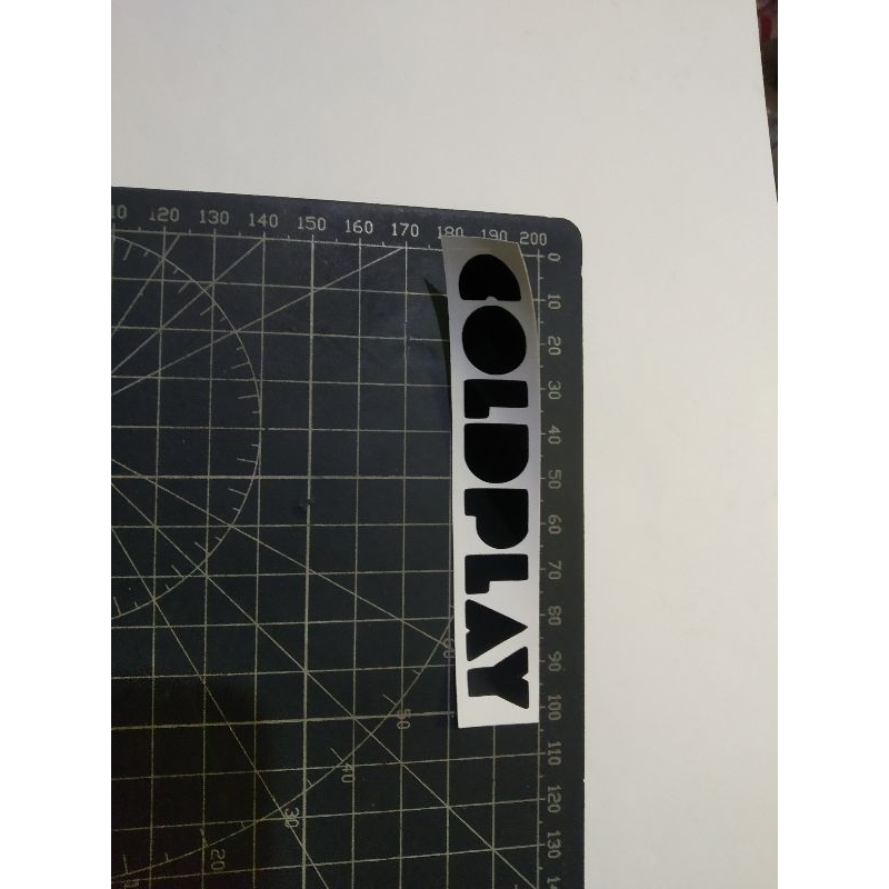 

cutting stiker coldplay