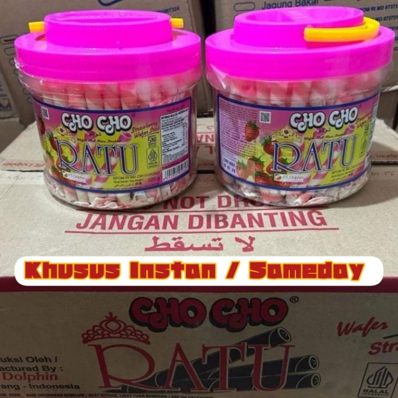 

Wafer Stick Strawberry Cho Cho Ratu Astor Stick Roll Dolpin 320Gr