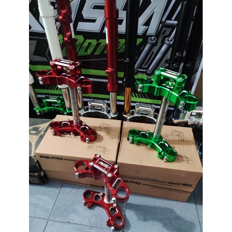 segitiga cnc gorilla anodize merah hijau cb gl MP tiger