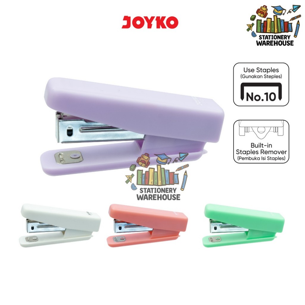 

Stapler Stepler Jepretan Joyko ST-22 Putih , Ungu , Merah Muda , Hijau