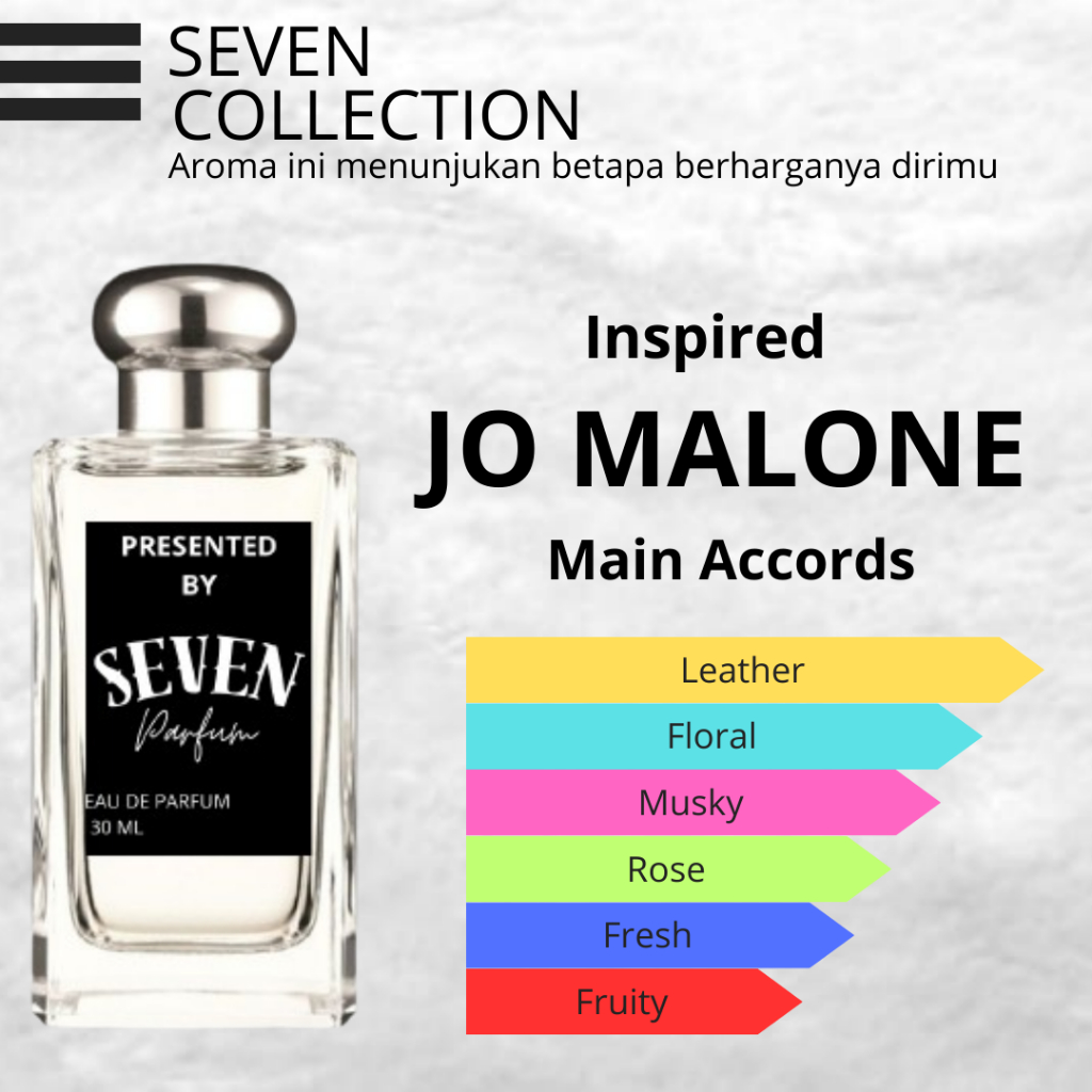 (SEVEN PARFUM 30 ML) INSPIRED JO MALONE Parfum Cowok Pria Laki laki Kualitas Premium Tahan Lama