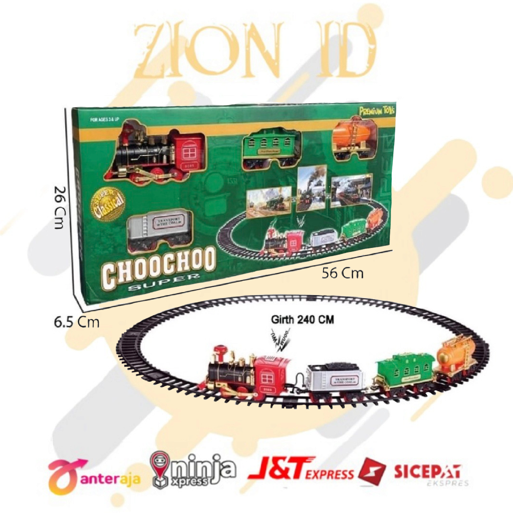 ZION ID MAINAN ANAK KERETA API ASAP LOCOMOTIVE CHOCHO TRAIN KELUAR ASAP
