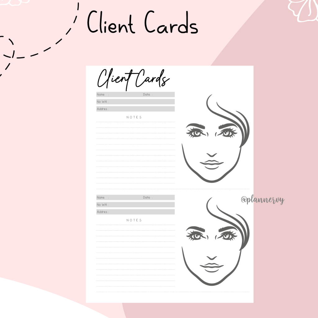 

CUSTOM BY REQUEST BRIDAL / MAKE UP PLANNER KERTAS BINDER BINDER