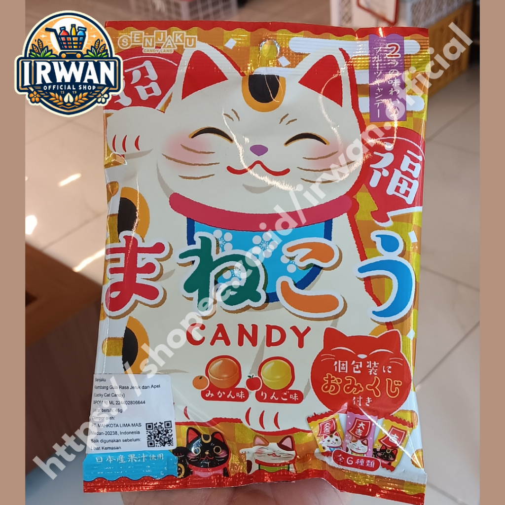 

SENJAKU LUCKY CAT CANDY 46GR ORI JEPANG