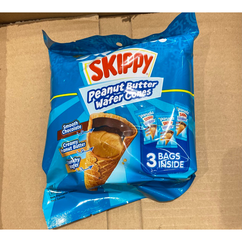 

Garuda Skippy Peanut Butter Wafer Cones 45 gram
