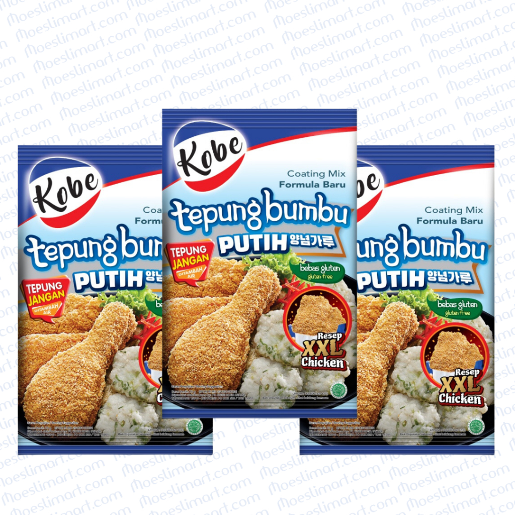 

Kobe Tepung Bumbu Putih 70 g Rencengan isi 10 sachet