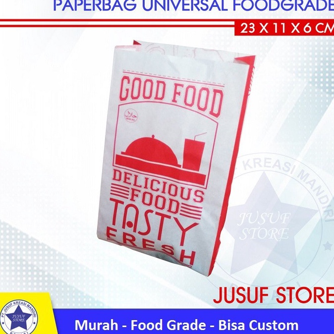 

Baru Paperbag Universal Kantong Makanan Foodgrade 1pcs