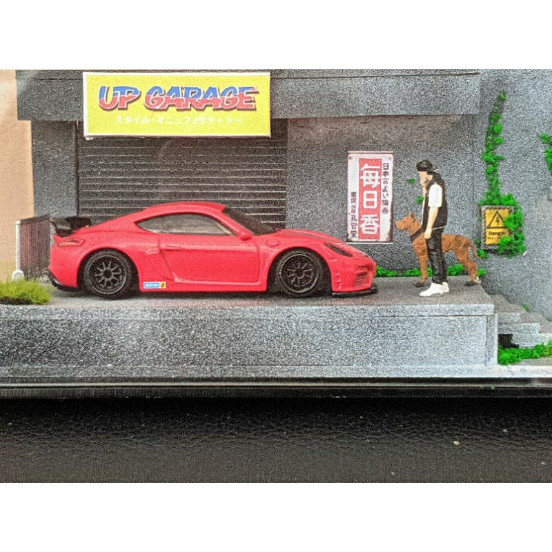 diorama bengkel akrilik