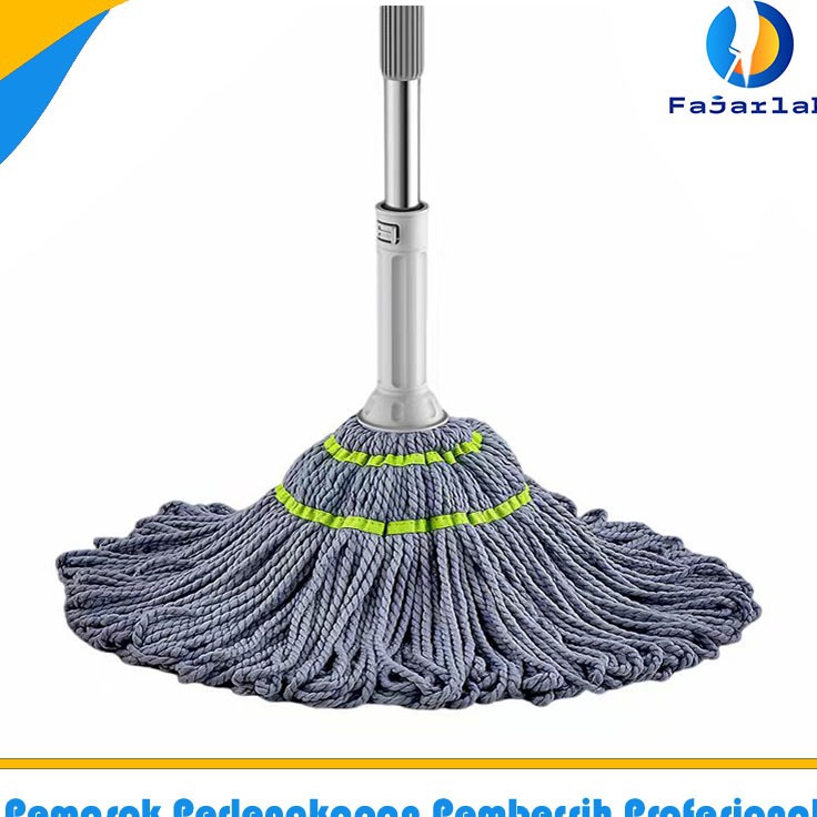 Baru Ultra Praktis Twist Mop 1set alat kain lap pel lantai peras yang praktis untuk membersihkan lan