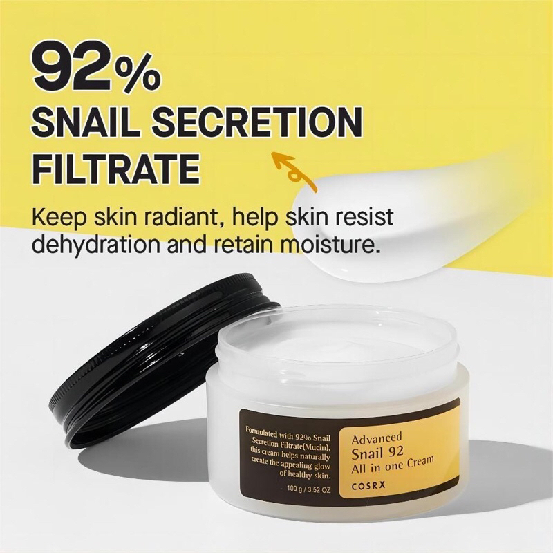 COSRX SNAIL 92 MUCIN CREAM 100g