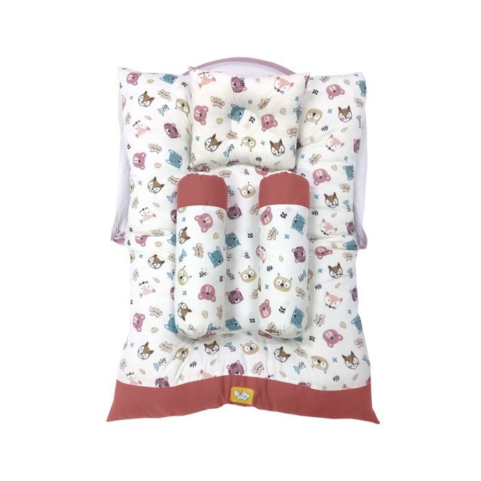 Unik Omiland Kasur Lipat Dakron Bayi + Kelambu / Alpaca / Otter/Sloth/Little Forest / Little Dino /