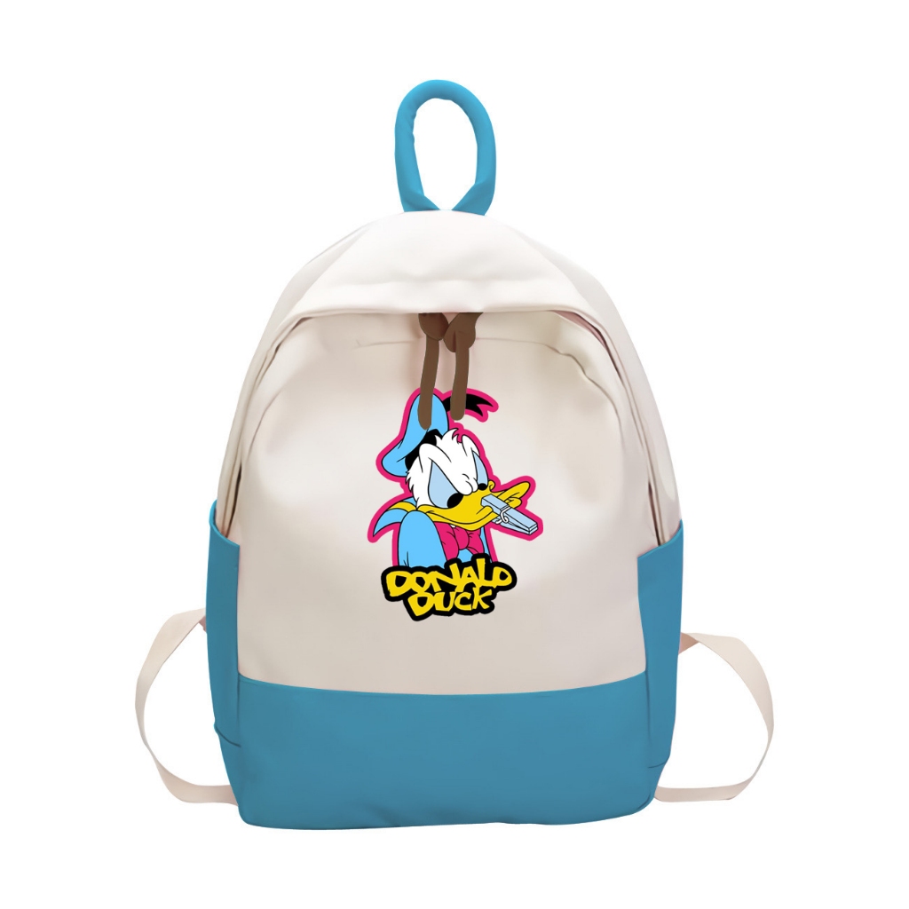 Tas Ransel Anak Sekolah Karakter Kartun Donal Duck Unisex Paud Tk Sd