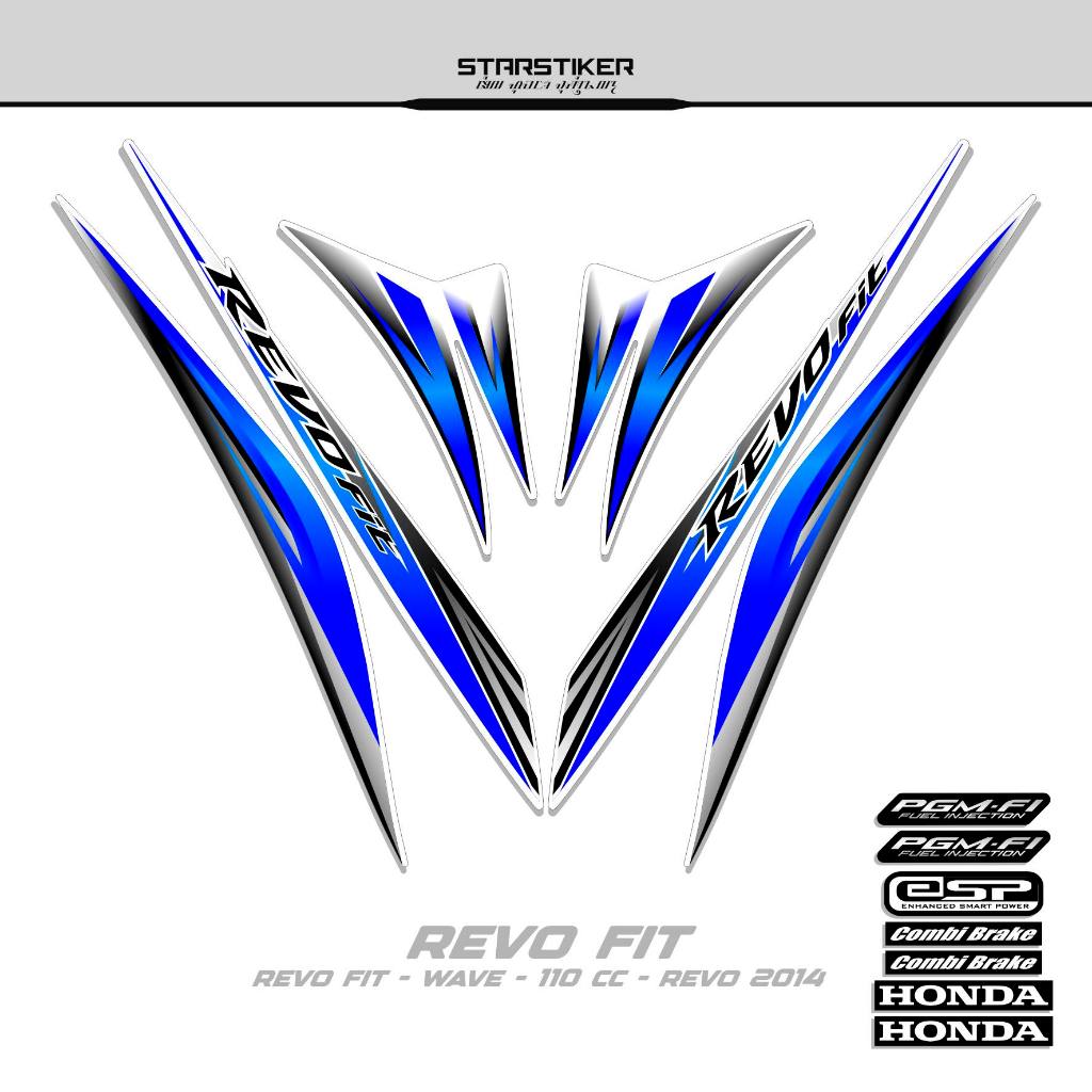 Striping Revo Fit Motif 27/2014/Fi/Stiker Revo Fit/Sticker Revo Fit/Stock Decal Wave 110/Revo Kapini