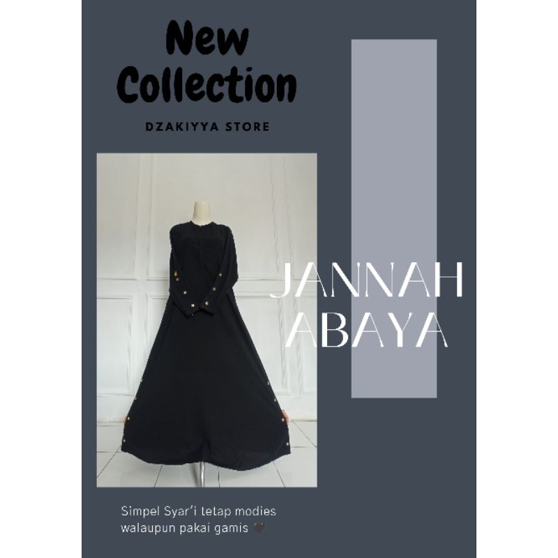 JANNAH ABAYA bahan jetblack Fortaleza