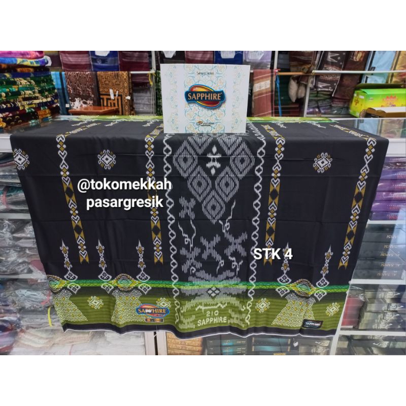 Sarung Sapphire STK Songket Dobby Tumpal Kembang