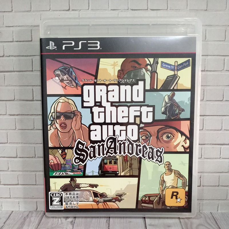 BD CD KASET ORIGINAL PS3 Gta San Andreas Usa Bahasa Inggris Lengkap manual book Plus Peta