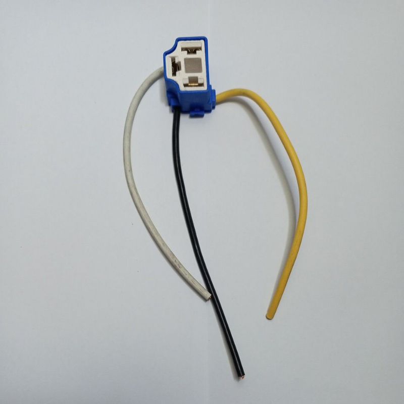 Soket Fitting Lampu Depan Vixion H4 Keramik Bengkok PER 5 PCS