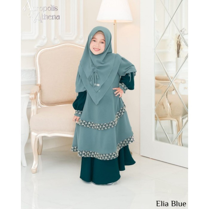 GAMIS ANAK ADEN ACROPOLIS DRES KIDS BLUE#