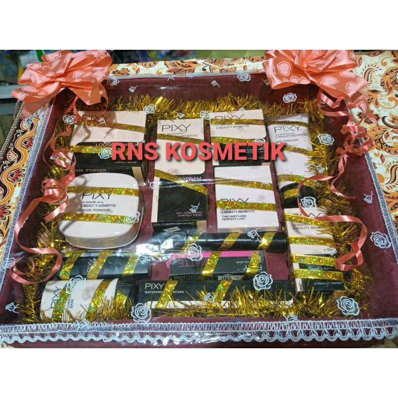 PIXY UV WHITENING MAKE UP KOSMETIK PAKET SESERAHAN/HANTARAN NIKAH/BINGKISAN