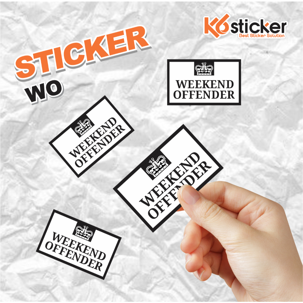 

Sticker Casual Football Stiker Brand Kasual Weekend Offender Sepak Bola