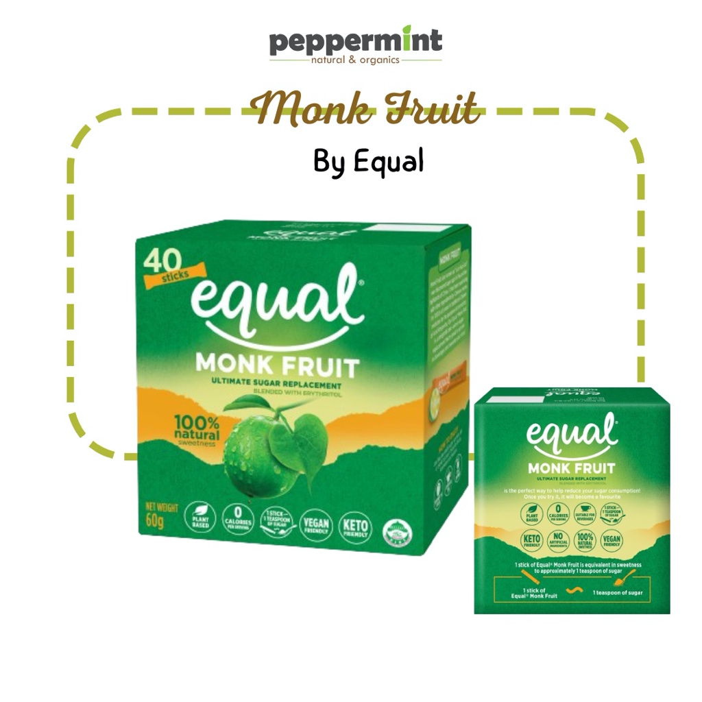 

Equal Monk Fruit (40 Stick) / pengganti Gula Rendah Kalori