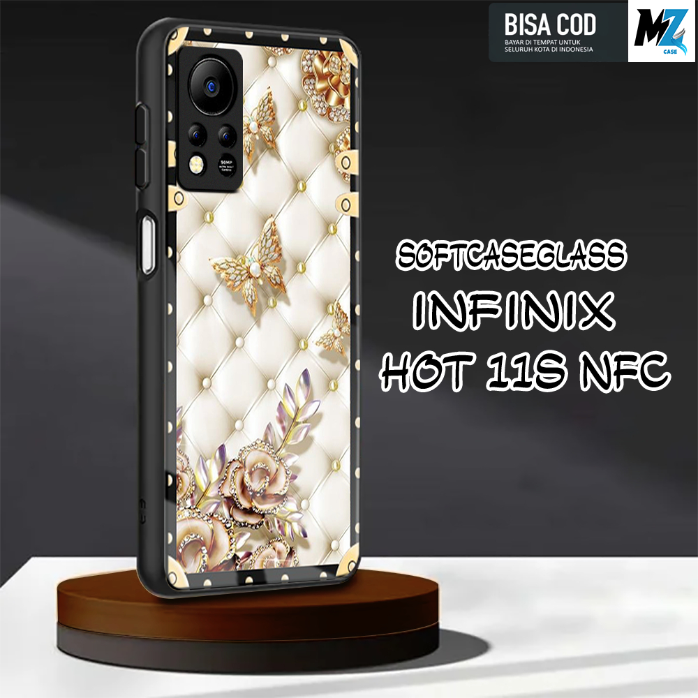 Softcase Glass Kaca [K13] Infinix Hot 11s NFC Terbaru Case Handphone Kesing Pelindung Handphone