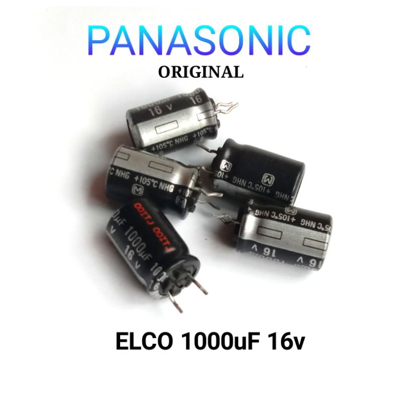Elco 1000uf 16v Panasonic Original