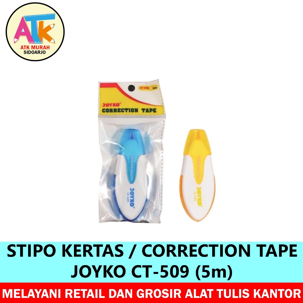 

STIPO KERTAS / CORRECTION PEN JOYKO CT-509 / 5m