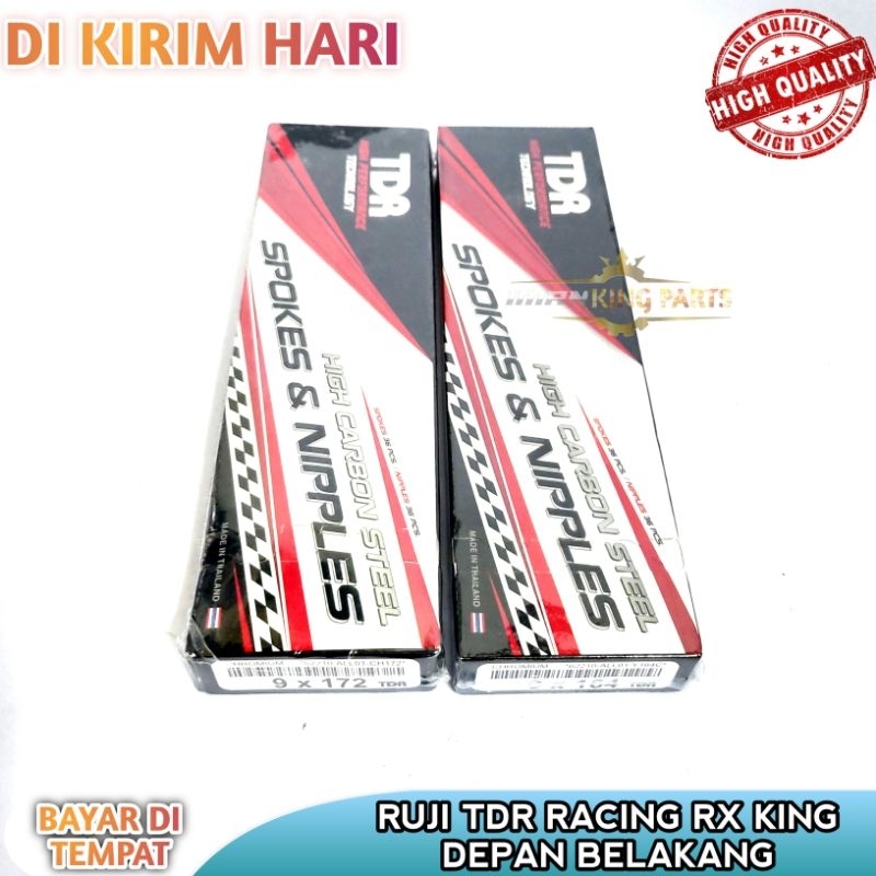 RUJI TDR RACING RX KING SEPASANG DEPAN BELAKANG RING 18