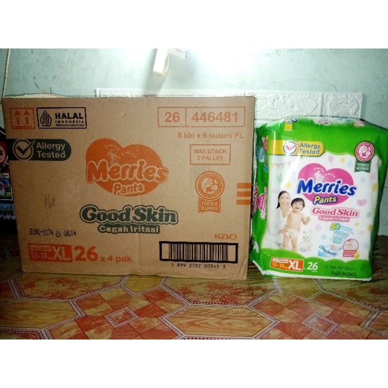 merries xl isi 26 pcs