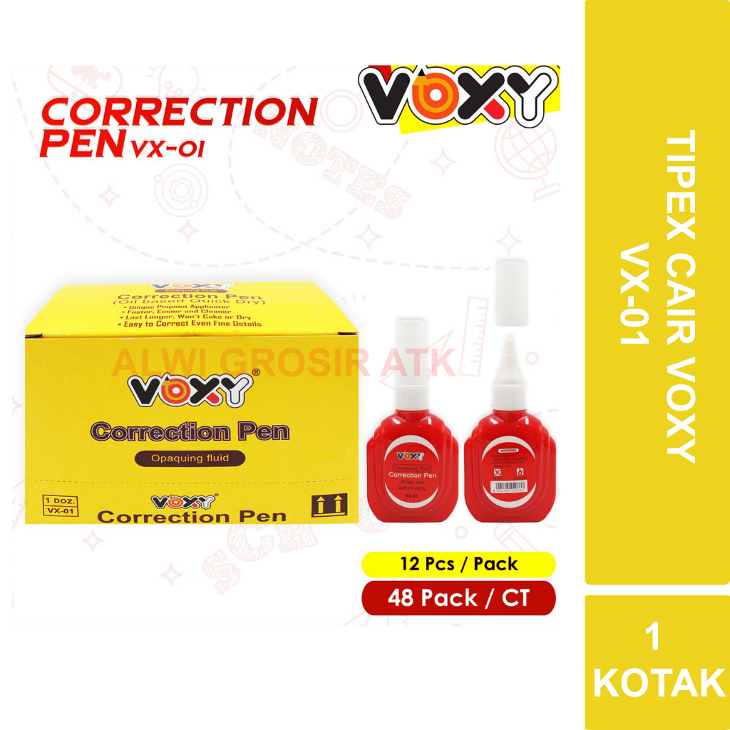 

TIPEX CAIR VOXY/JASCO CORRECTION PEN MATA BESI ISI 12 PCS