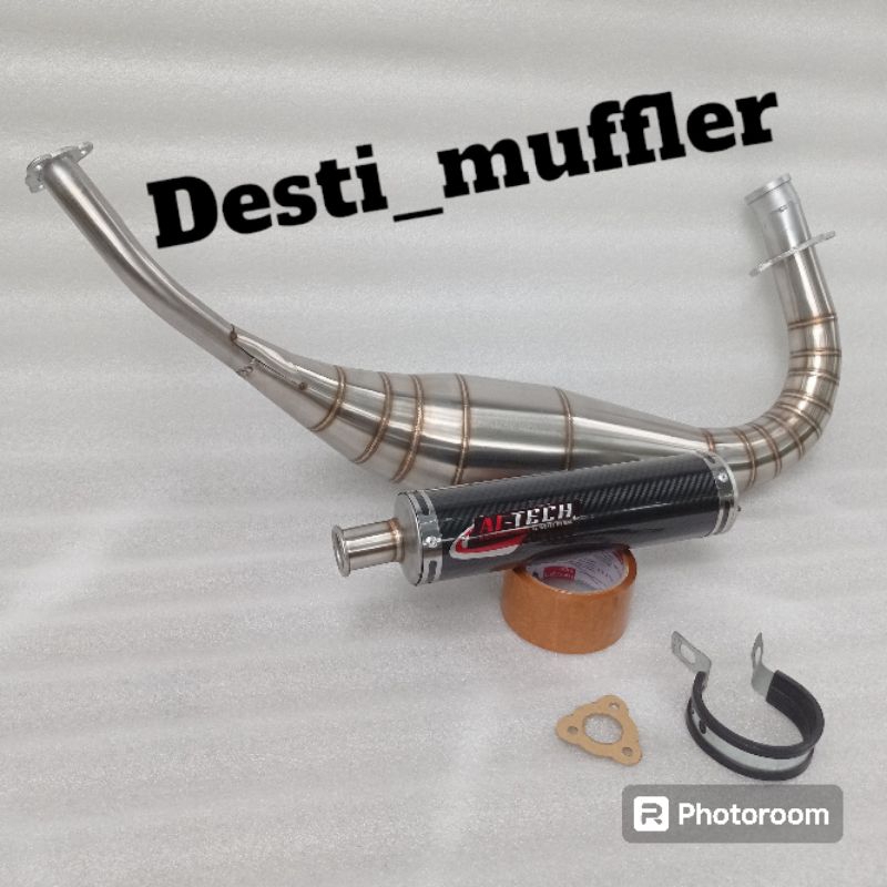 knalpot rx king repsol aitech carbon stainless