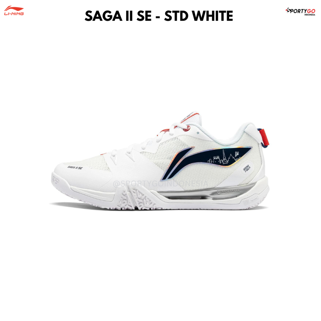 Sepatu Badminton LINING SAGA 2 SE Std White | LI-NING SAGA 2 | LI NING SAGA 2 SE