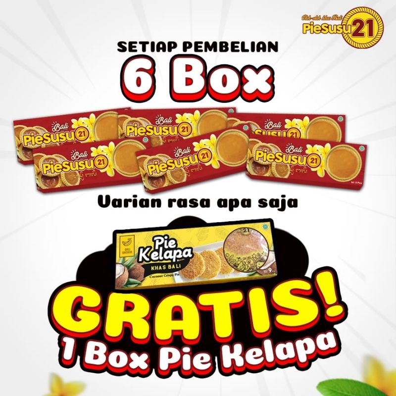 

PAKET 6 BOX ORIGINAL 9PCS GRATIS 1 BOX PIE KELAPA KUNING