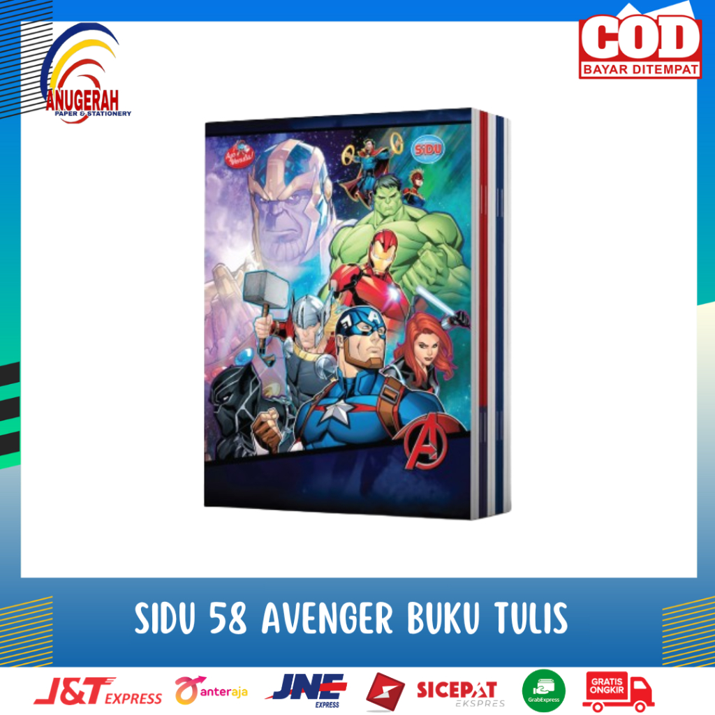 

SIDU 58 AVENGER BUKU TULIS (PAK)