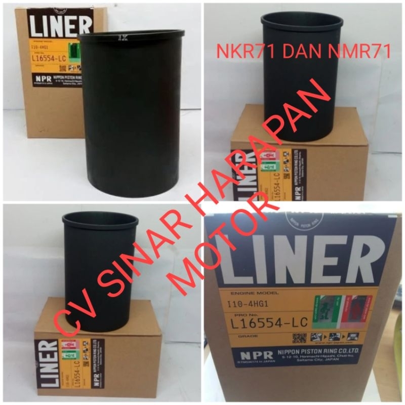 LINER ELF NKR71 BORING LINER ISUZU NKR71 ORIGINAL NPR JAPAN HARGA SET UNTUK 1 ENGINE