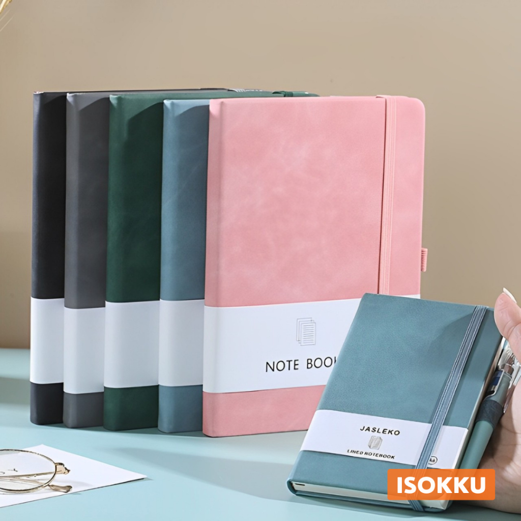 

Buku Catatan Harian Notebook with Pen Holder A6 - Light Blue