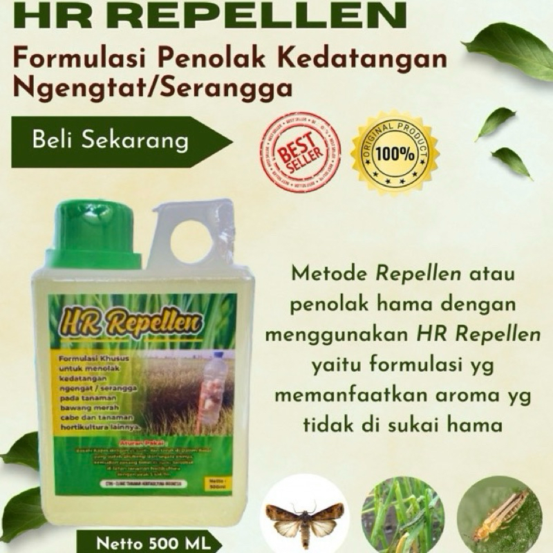 HR REPELLEN | Pestisida Organik Alami Nabati Cair Pembasmi Serangga Hama Insektisida Pengganggu Tana