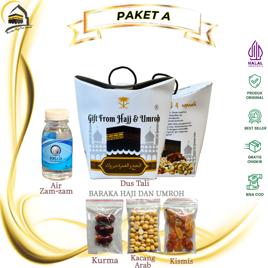 

Paket Oleh-Oleh Haji dan Umroh paket dus teng-teng / Hampers - PAKET A